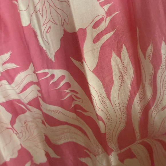 Pink Tropical Print Slip Dress medium H&M - Picture 11 of 13